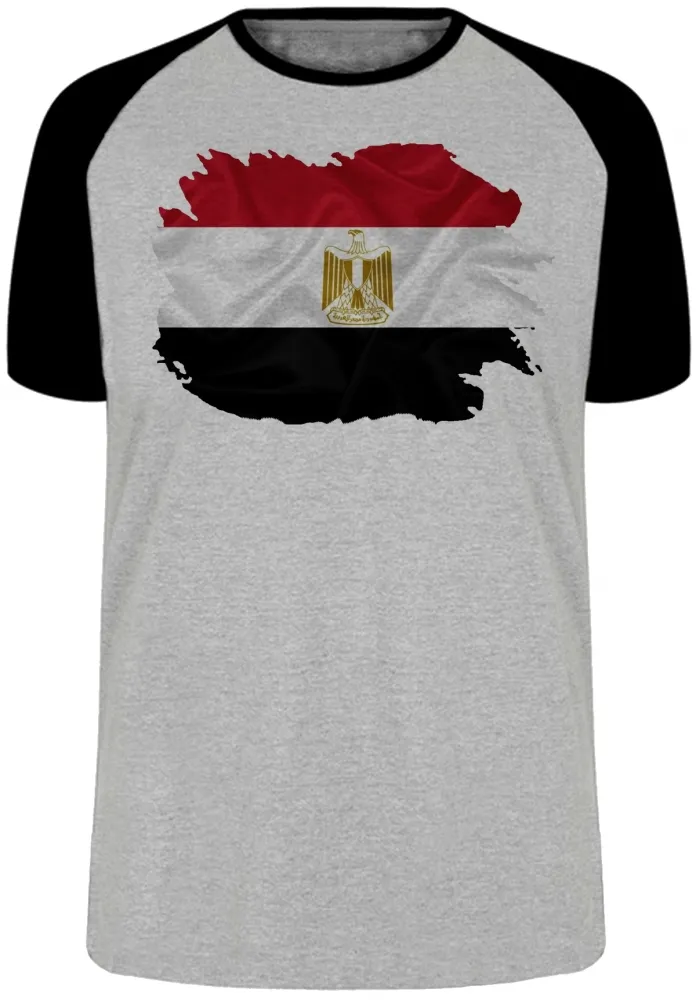 Camiseta adulto ou infantil Bandeira Egito continente africa
