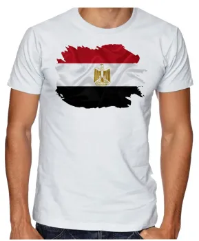 Camiseta adulto ou infantil Bandeira Egito continente africa - Foto 2