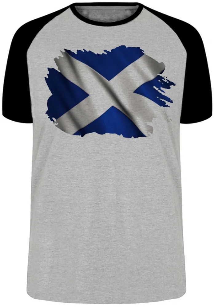 Camiseta adulto ou infantil Bandeira Escócia reino unido