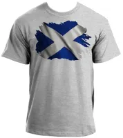 Camiseta adulto ou infantil Bandeira Escócia reino unido - Foto 3