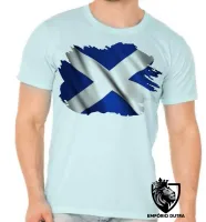 Camiseta adulto ou infantil Bandeira Escócia reino unido - Foto 4