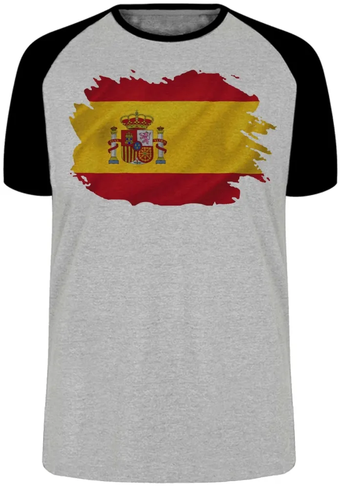 Camiseta adulto ou infantil Bandeira Espanha europa Imagem