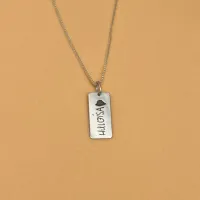 Pingente de Prata personalizado - Caligrafia - PIG106