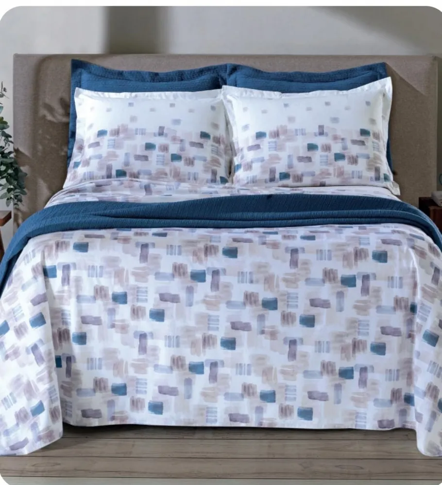 Jogo de Lençol 04 Peças Casal Breno