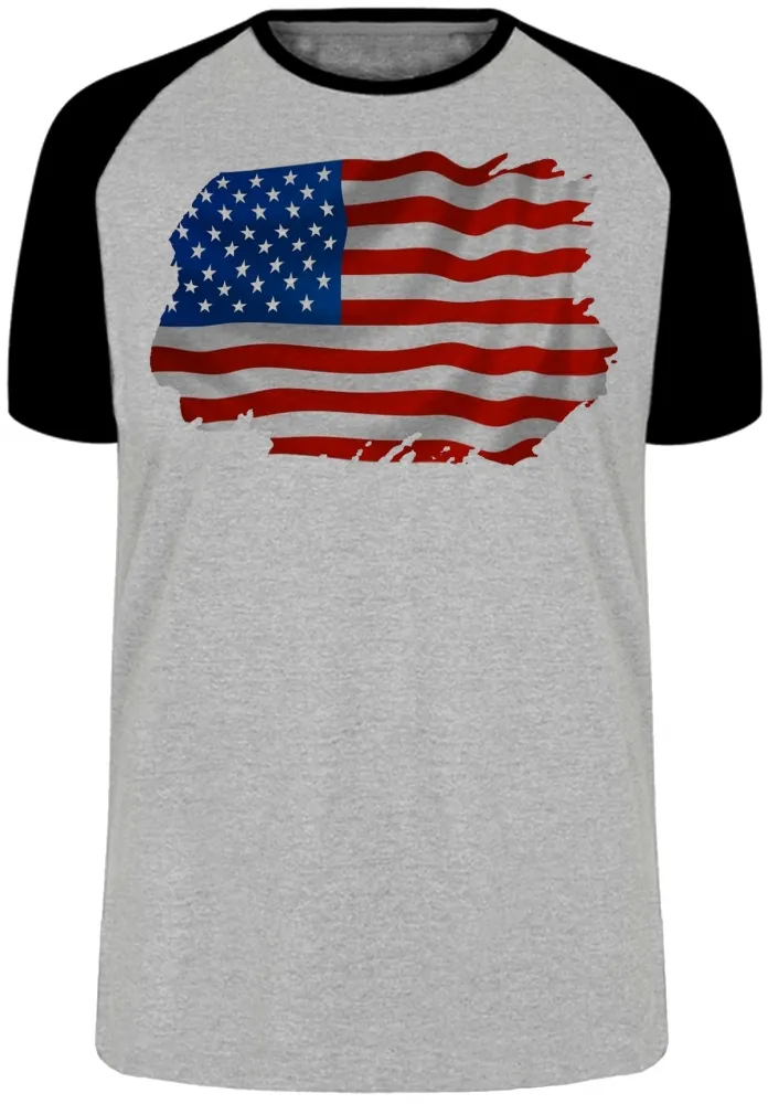 Camiseta adulto ou infantil Bandeira Estados unidos america Imagem