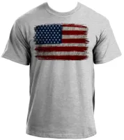 Camiseta adulto ou infantil Bandeira estados unidos rasgada - Foto 4