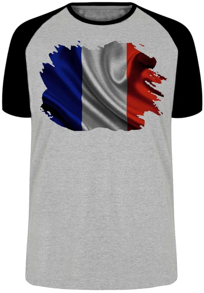 Camiseta adulto ou infantil Bandeira França europa Imagem