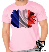 Camiseta adulto ou infantil Bandeira França europa - Foto 2