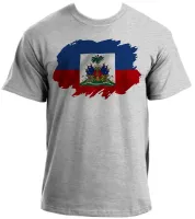 Camiseta adulto ou infantil Bandeira haiti ilha caribe - Foto 3