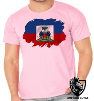 Camiseta adulto ou infantil Bandeira haiti ilha caribe - Foto 4