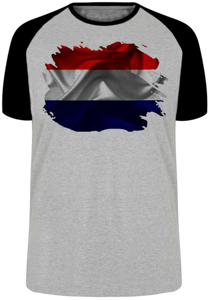Camiseta adulto ou infantil Bandeira Holanda netherlands