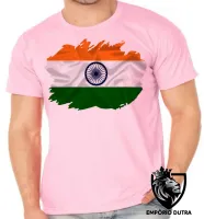 Camiseta adulto ou infantil Bandeira Índia indiano - Foto 2