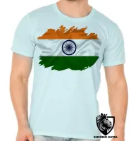Camiseta adulto ou infantil Bandeira Índia indiano - Foto 5