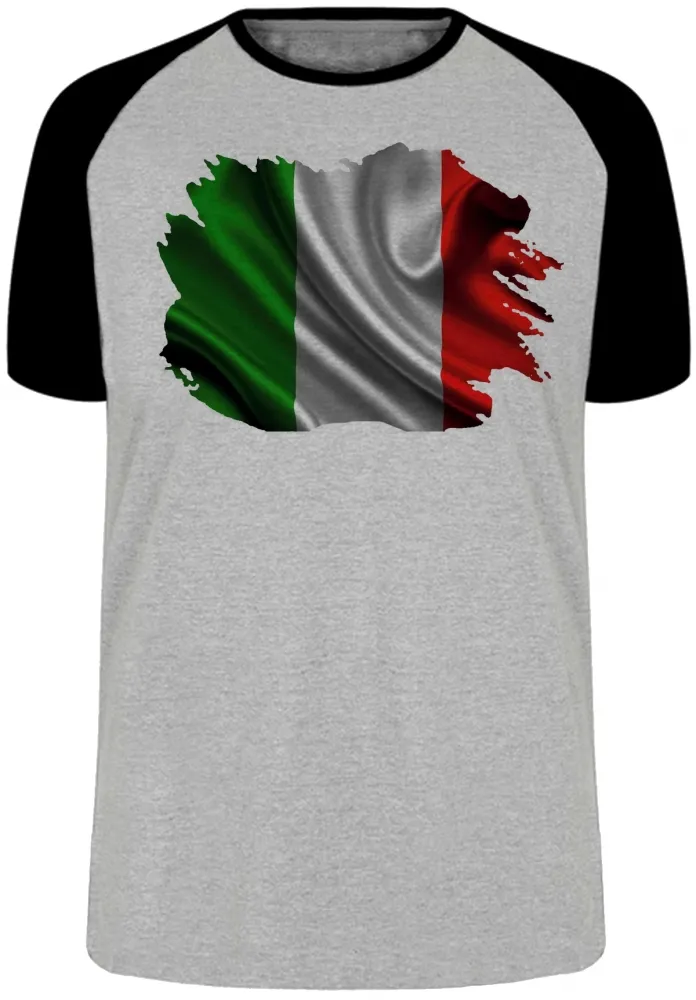 Camiseta adulto ou infantil Bandeira Itália italiano europa