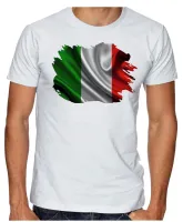 Camiseta adulto ou infantil Bandeira Itália italiano europa - Foto 2