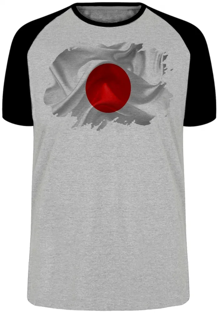Camiseta adulto ou infantil Bandeira Japão oriental Imagem