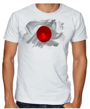 Camiseta adulto ou infantil Bandeira Japão oriental - Foto 2
