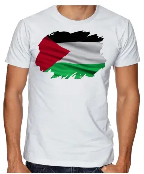 Camiseta adulto ou infantil Bandeira Palestina - Foto 2