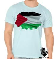 Camiseta adulto ou infantil Bandeira Palestina - Foto 5