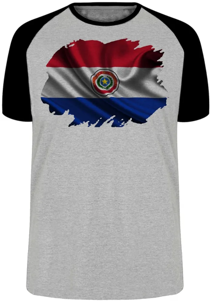 Camiseta adulto ou infantil Bandeira Paraguai america Imagem