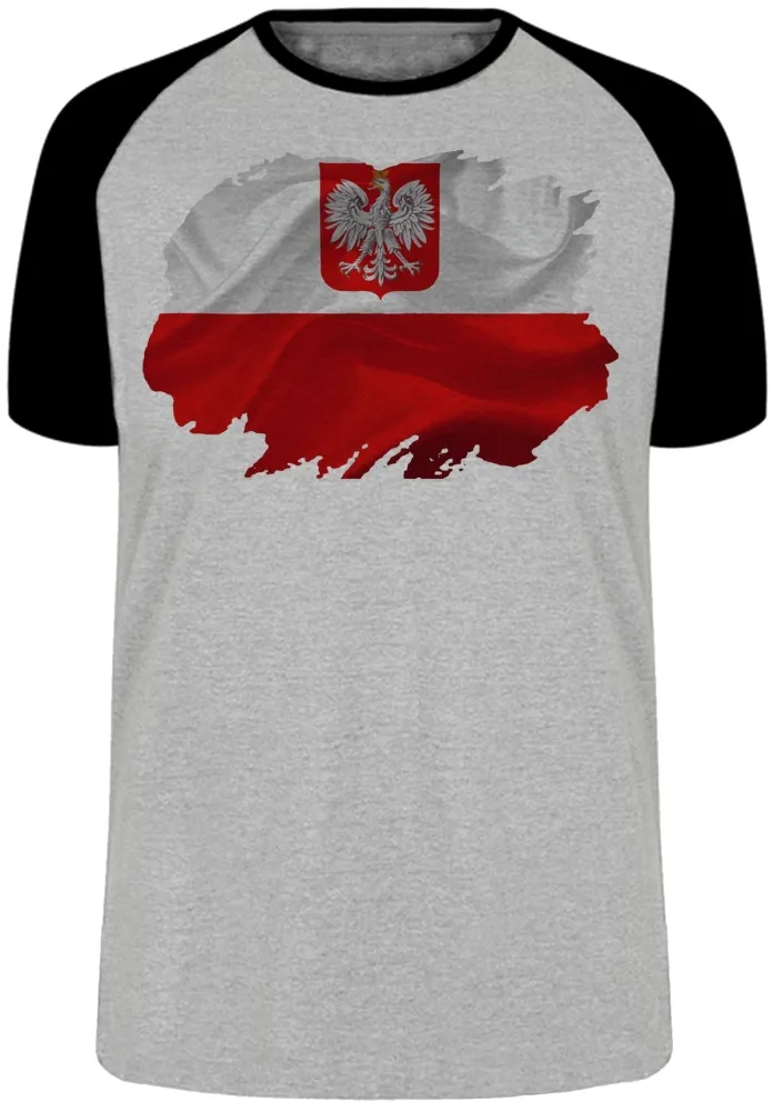 Camiseta adulto ou infantil Bandeira Polônia Imagem