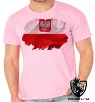 Camiseta adulto ou infantil Bandeira Polônia - Foto 2