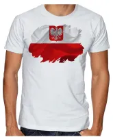 Camiseta adulto ou infantil Bandeira Polônia - Foto 3