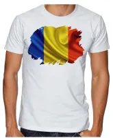 Camiseta adulto ou infantil Bandeira Romênia - Foto 2