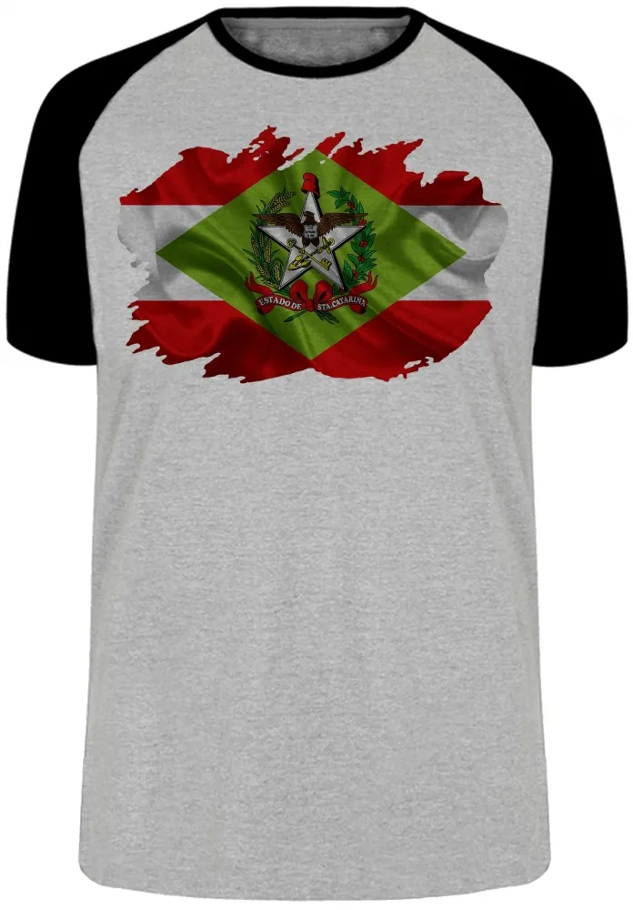 Camiseta adulto ou infantil Bandeira santa catarina Imagem