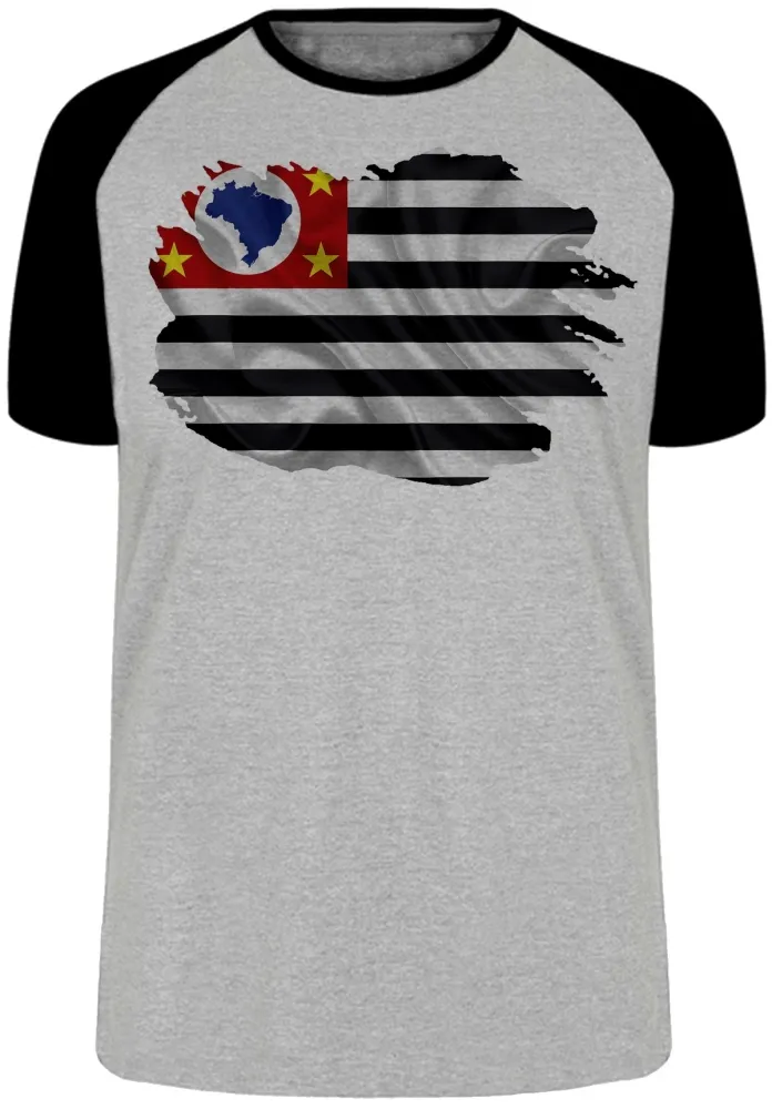 Camiseta adulto ou infantil Bandeira são paulo
