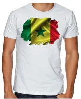 Camiseta adulto ou infantil Bandeira Senegal africa - Foto 2