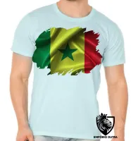 Camiseta adulto ou infantil Bandeira Senegal africa - Foto 5