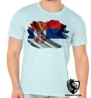 Camiseta adulto ou infantil Bandeira SÉRVIA País nos Balcãs - Foto 5