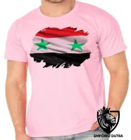 Camiseta adulto ou infantil Bandeira siria República Árabe - Foto 4