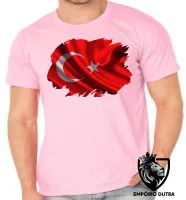 Camiseta adulto ou infantil Bandeira Turquia oriente medio - Foto 2