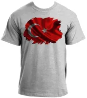 Camiseta adulto ou infantil Bandeira Turquia oriente medio - Foto 4
