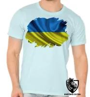 Camiseta adulto ou infantil Bandeira Ucrânia europa - Foto 5