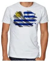 Camiseta adulto ou infantil Bandeira Uruguai america - Foto 2