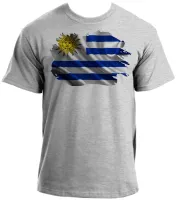 Camiseta adulto ou infantil Bandeira Uruguai america - Foto 3