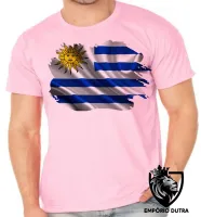 Camiseta adulto ou infantil Bandeira Uruguai america - Foto 4