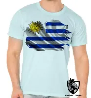 Camiseta adulto ou infantil Bandeira Uruguai america - Foto 5