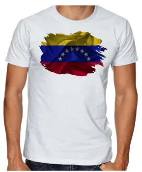Camiseta adulto ou infantil Bandeira Venezuela - Foto 2