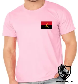 Camiseta adulto ou infantil Bandeira angola africa - Foto 2