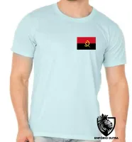 Camiseta adulto ou infantil Bandeira angola africa - Foto 7