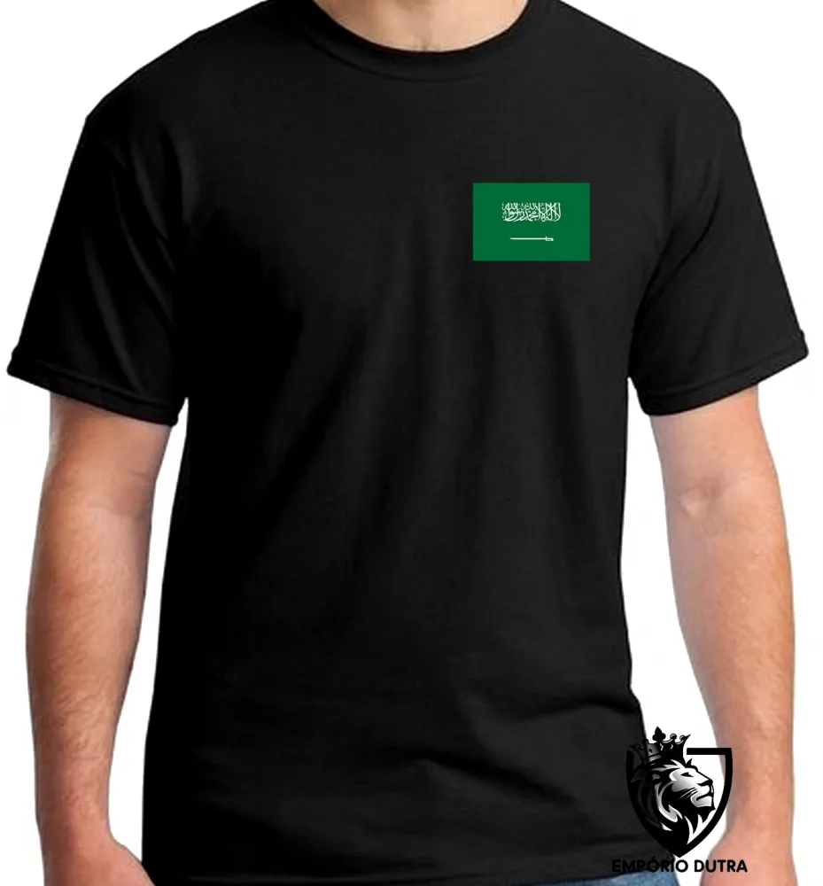 Camiseta adulto ou infantil Bandeira Arábia saudita Imagem