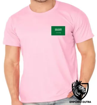 Camiseta adulto ou infantil Bandeira Arábia saudita - Foto 2