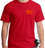 Camiseta adulto ou infantil Bandeira China asia - Foto 7