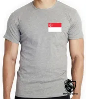 Camiseta adulto ou infantil Bandeira Cingapura Singapura - Foto 8