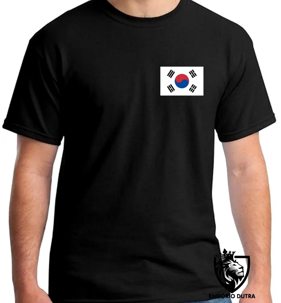 Camiseta adulto ou infantil Coreia do sul asia