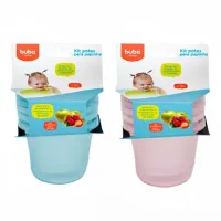 Kit de Potes para Papinha com Tampa Buba- 3 pçs - 180ml - Foto 4